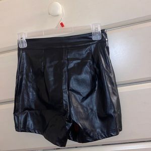 Shein Leather shorts